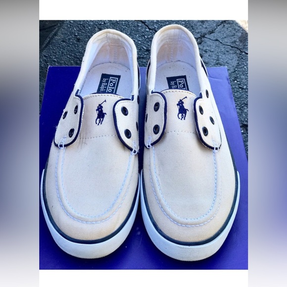 Men’s 9.5 D Canvas RALPH LAUREN POLO Athleisure Boat Shoes